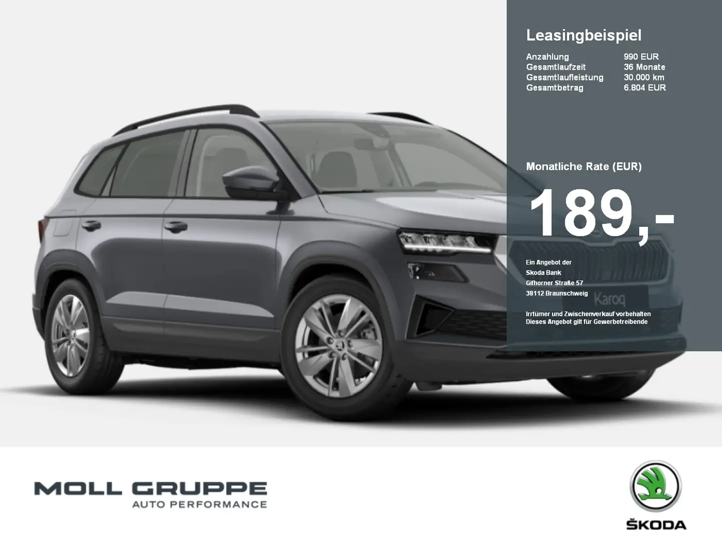 Skoda Karoq 1.5 TSI ACT Selection MATRIX 2xKLIMA ACC Grau - 1