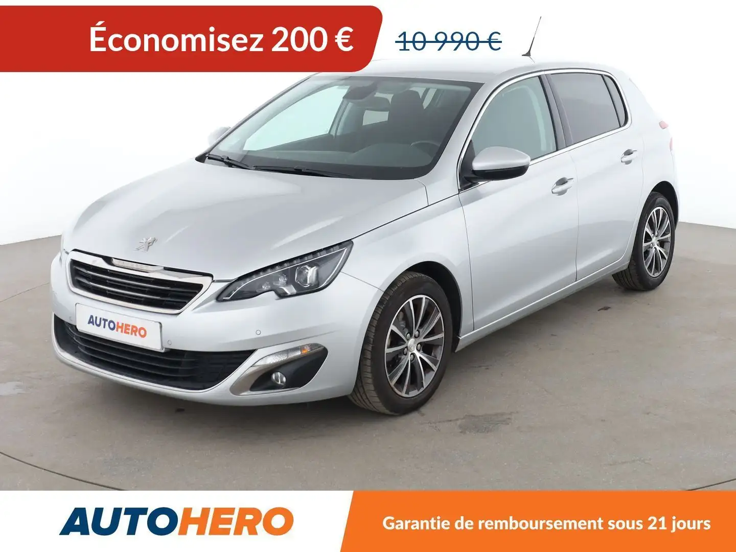 Peugeot 308 1.6 Blue-HDi Allure Gris - 1