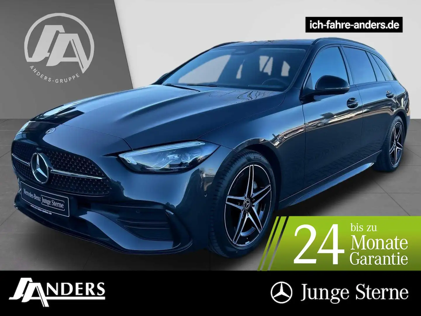 Mercedes-Benz C 200 d T AMG AdvPlus+Pano+AHK+LED+Kam+Memo+EASY Grau - 1