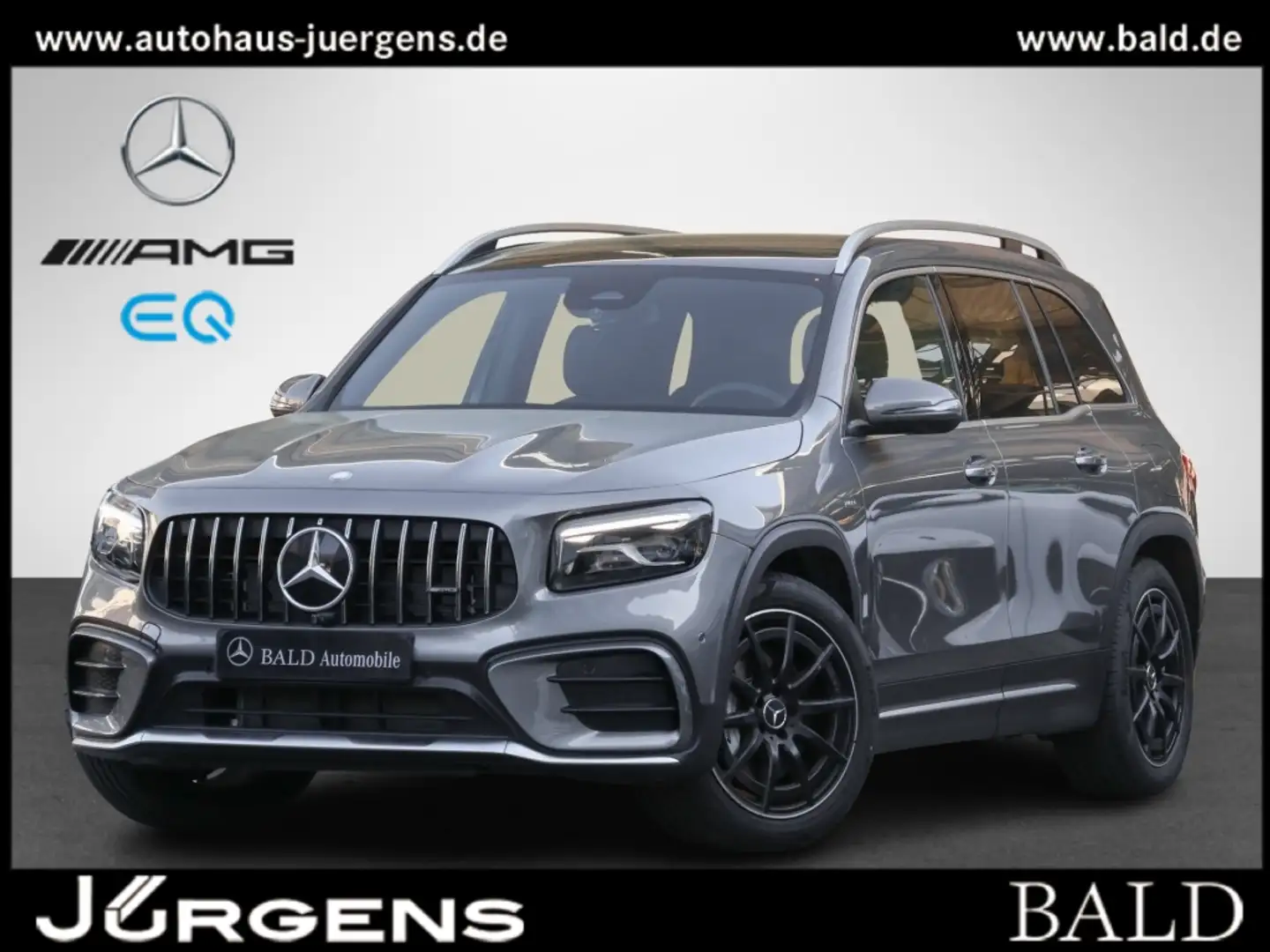 Mercedes-Benz GLB 35 AMG 4M Pano/MBeam/HUD/360/Memo/Distr/Totw Grau - 1