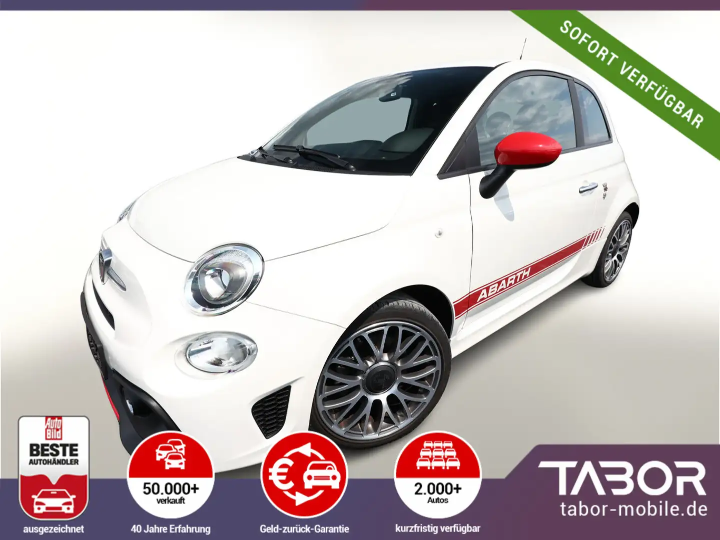 Abarth 595 1.4 T-Jet 16V 145 Nav 17Z Touring EsteticoK Weiß - 2