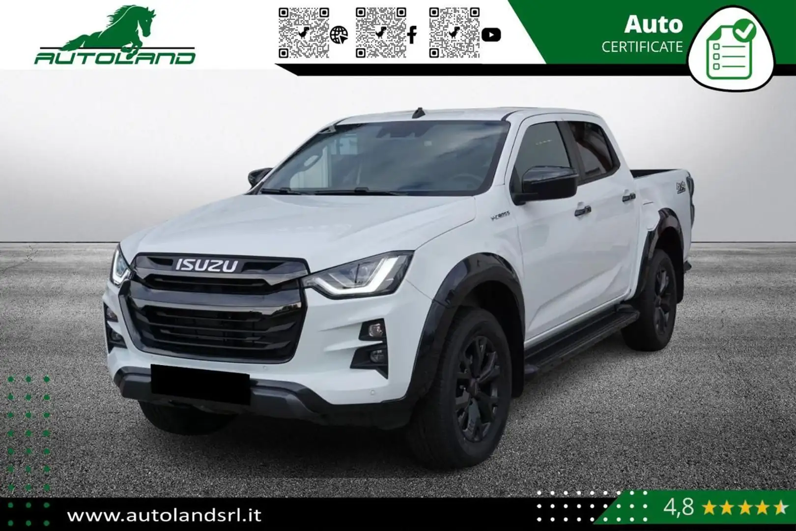 Isuzu D-Max V-Cross 163cv Doppia Cabina 4WD * Iva Esclusa * Bianco - 1