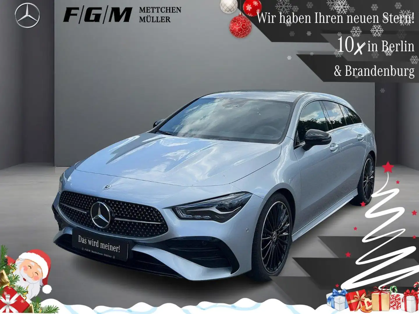 Mercedes-Benz CLA 250 4M SB AMG Line KeyGo|Night|Sitzhz|Kam Plateado - 1