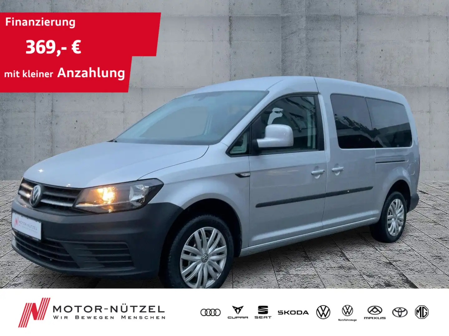 Volkswagen Caddy 2.0 TDI TRENDLINE NAV+PDC+GRA+SHZ+AHK Silber - 1