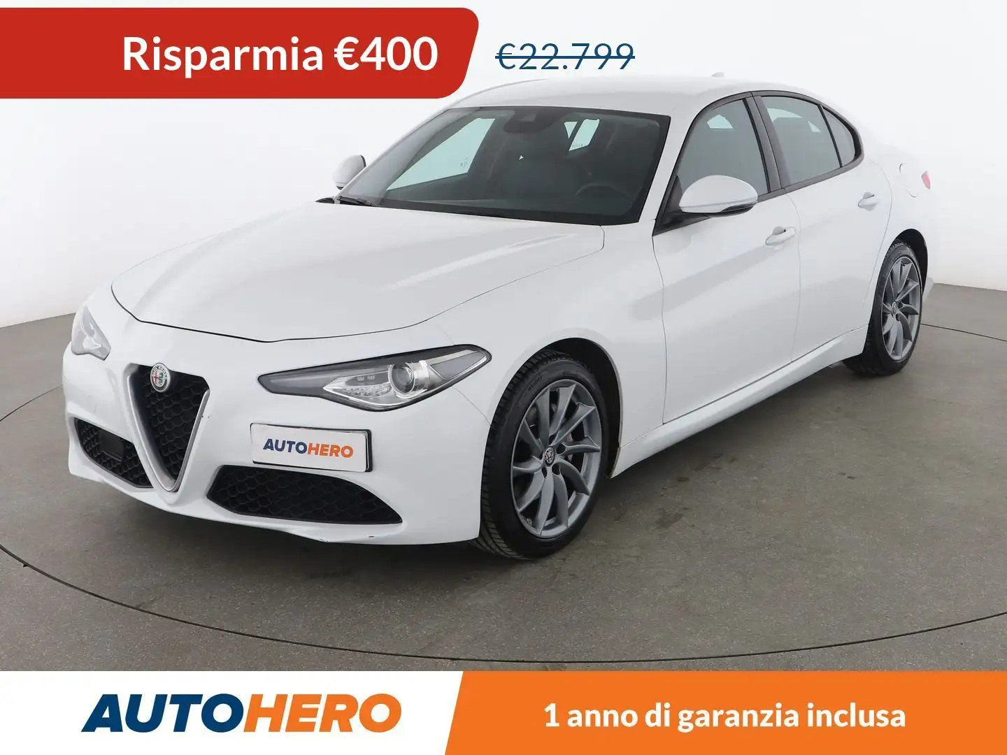 Alfa Romeo Giulia 2.2 JTDM Super 160 CV AT8 Bianco - 1