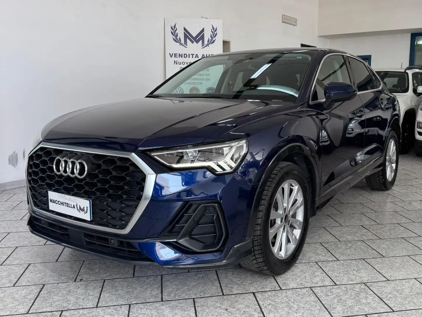 Audi Q3 Q3 I 2019 Sportback 35 2.0 tdi Busin Plus s-tronic Bleu - 1