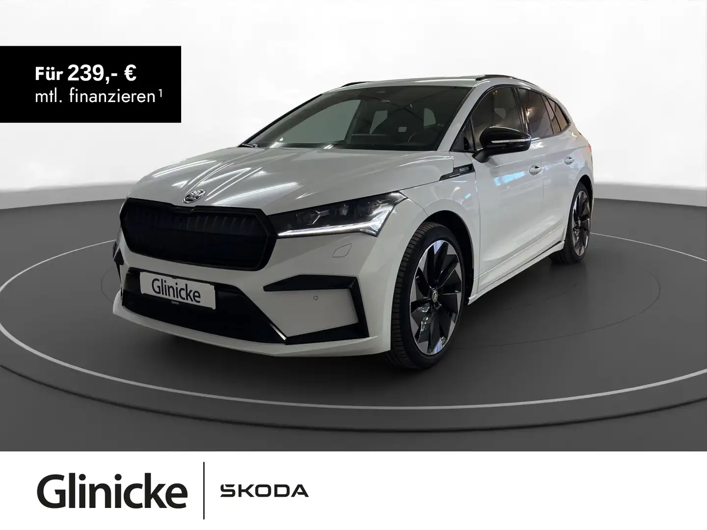 Skoda Enyaq 60 Sportline AHK Pano LED LM 21" Navi PDC+ Weiß - 1