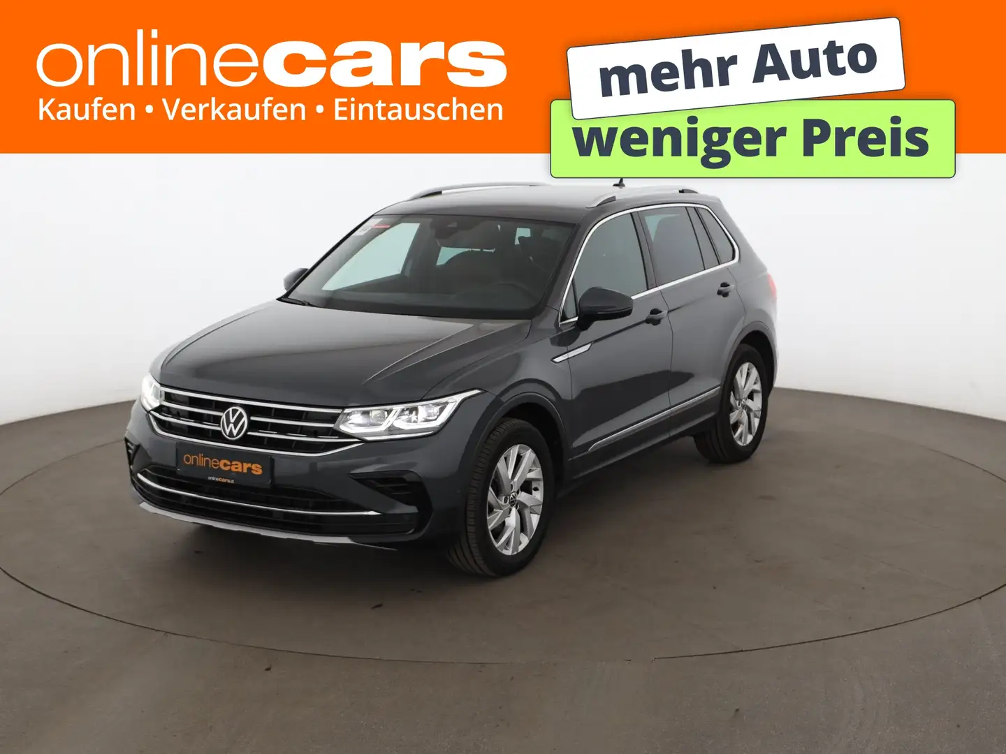 Volkswagen Tiguan 2.0 TDI 4Motion Elegance Aut MATRIX AHK Grau - 1