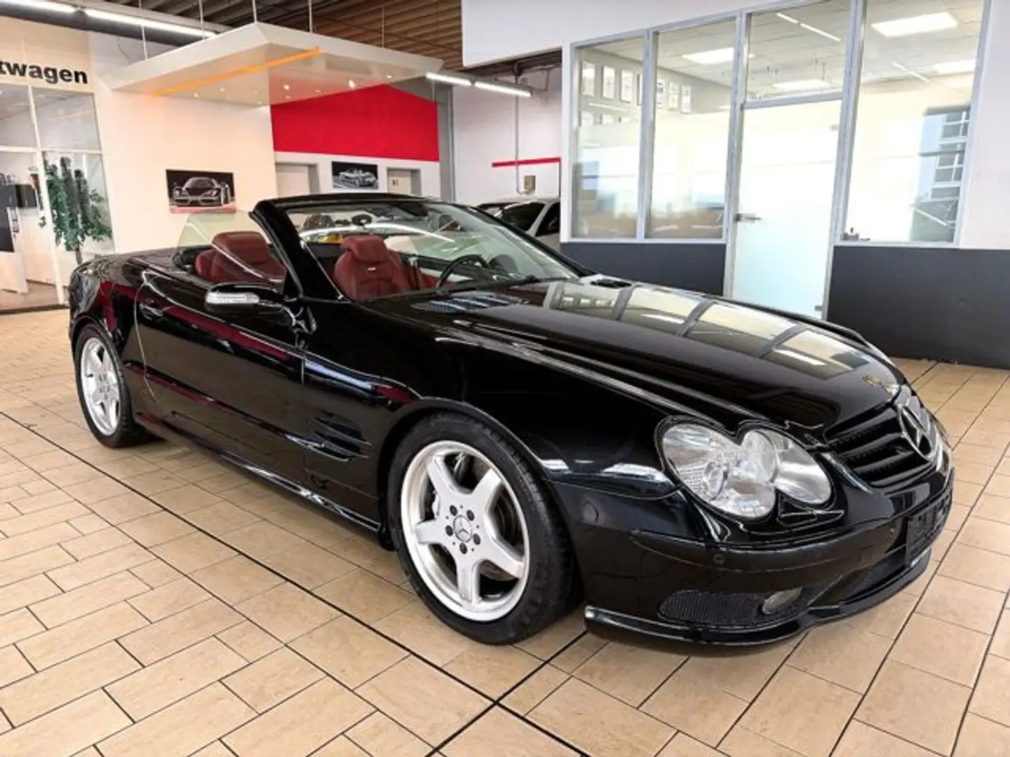 Mercedes-Benz SL 55 AMG *VOLL+LEDER-ROT* 140TKM Schwarz - 1