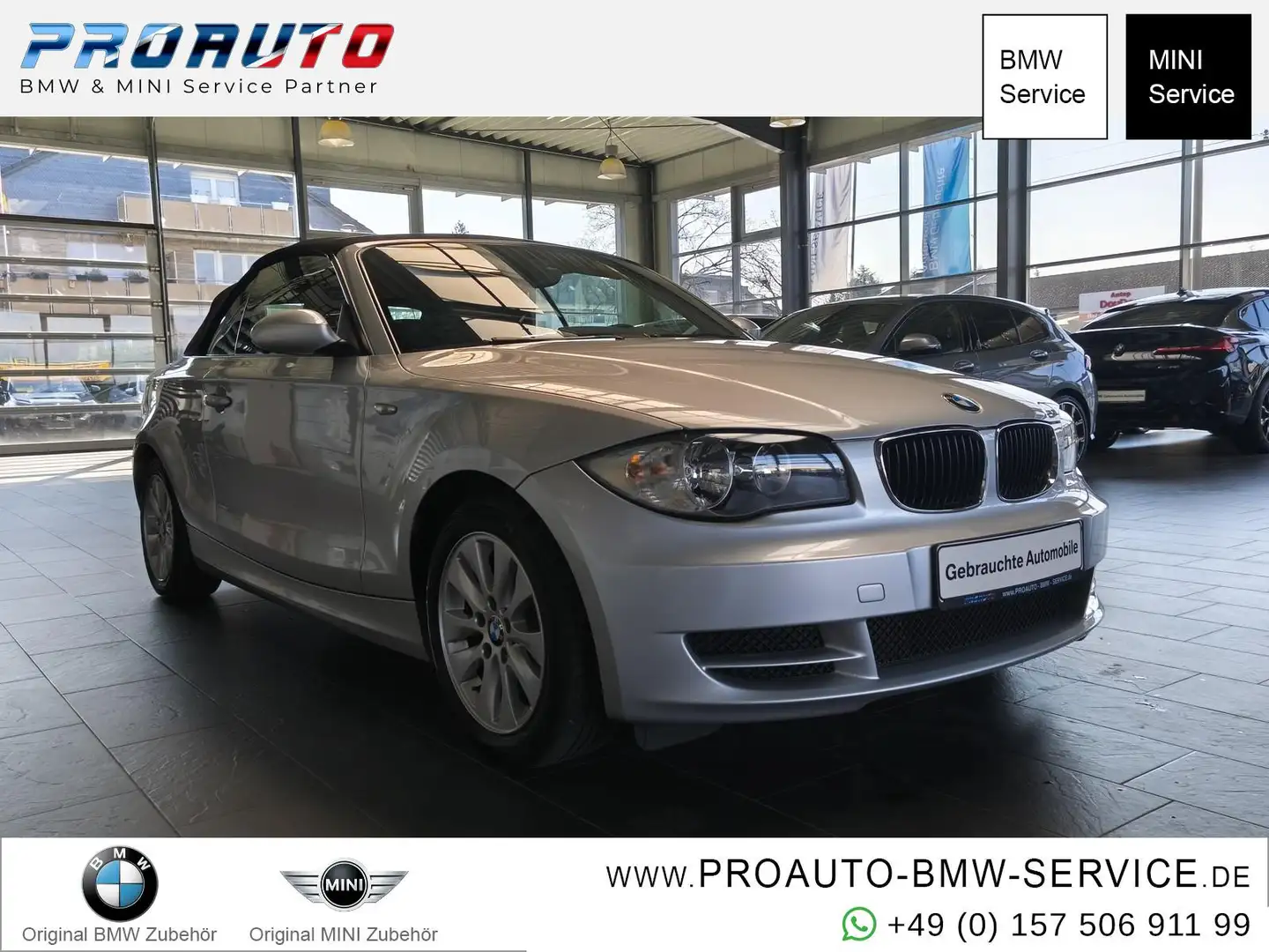 BMW 118 i Cabrio Navi/Alu 16" Silber - 1