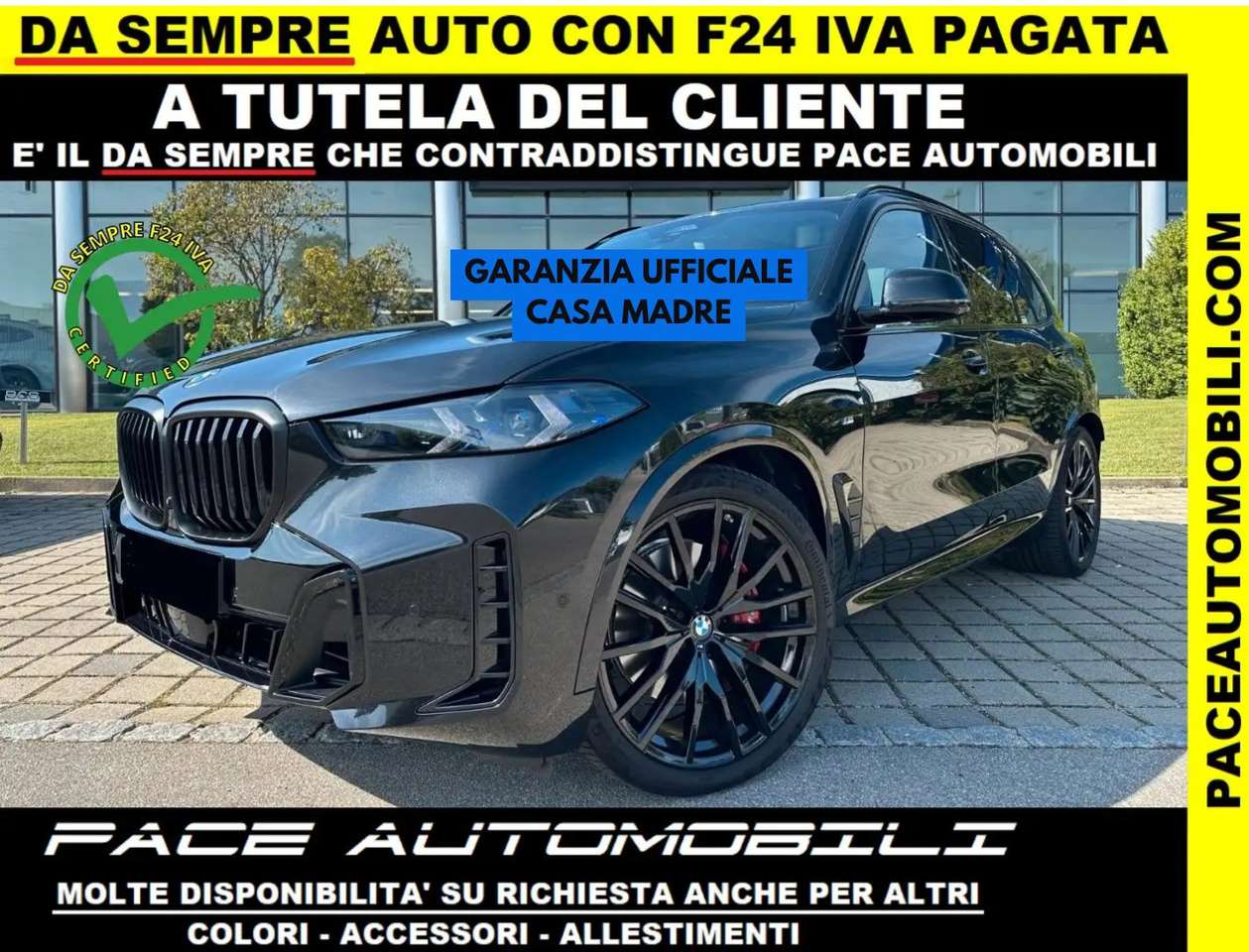 BMW X5 7 POSTI BLACK PACK 30D M SPORT MSPORT TETTO KAMERA