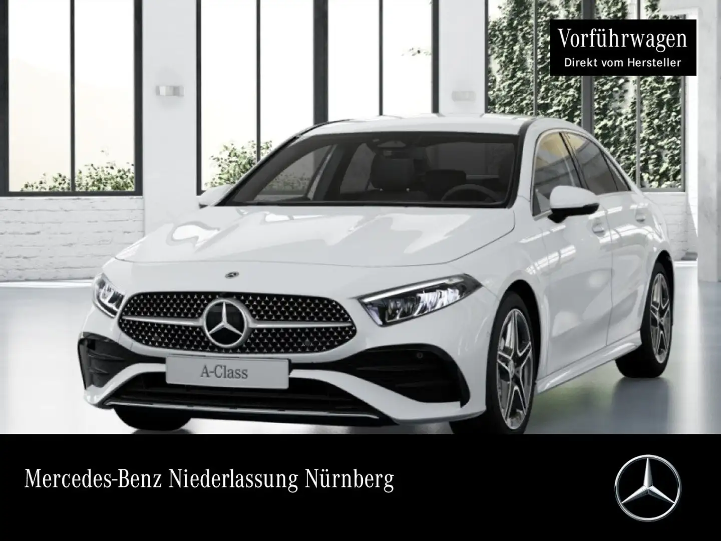 Mercedes-Benz A 200 Lim AMG+AHK+LED+STHZG+KAMERA+TOTW+KEYLESS+7G Weiß - 1