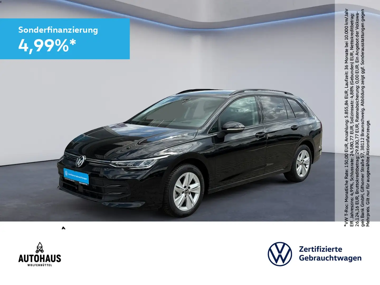 Volkswagen Golf VIII Variant Life 1.5 TSI AHK HuD KAMERA Black - 1