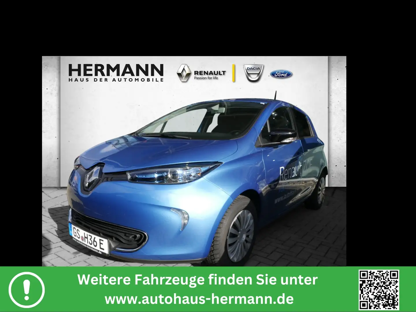 Renault ZOE (Miet-Batterieh) Intens *NAVI*LM*KeyLess*PDC Blu/Azzurro - 1