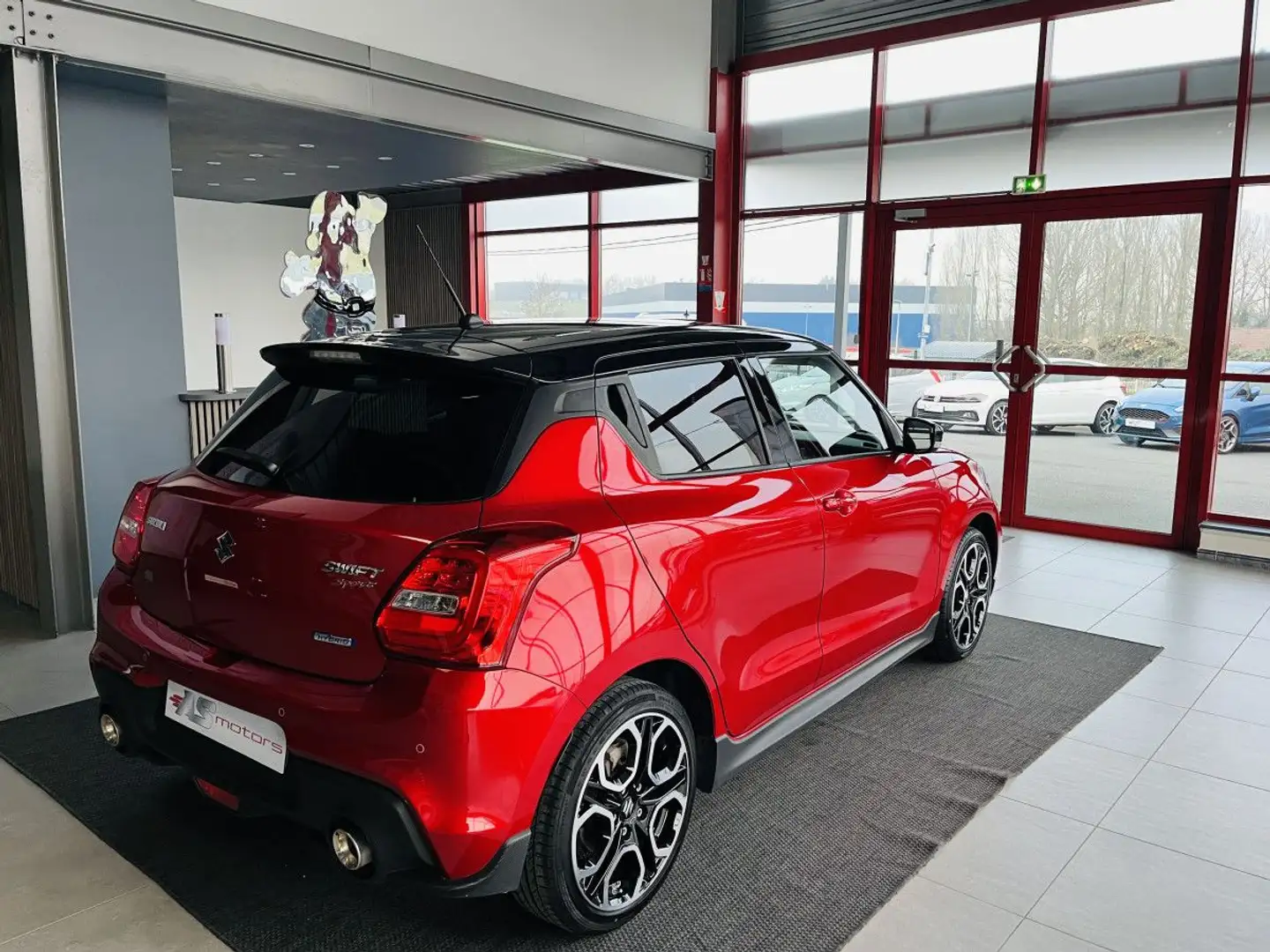 Suzuki Swift SPORT 1,4 129 HYBRID GPS CAMERA FULL LED REGULATEUR LIMITEUR KEYLESS APPLE CARPLAY PARK PILOT Rouge - 2
