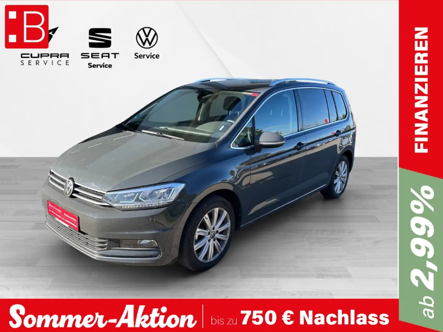 Volkswagen Touran 2.0 TDI DSG Highline 7-SITZE DIGITAL PRO LED KAMER Grau - 1