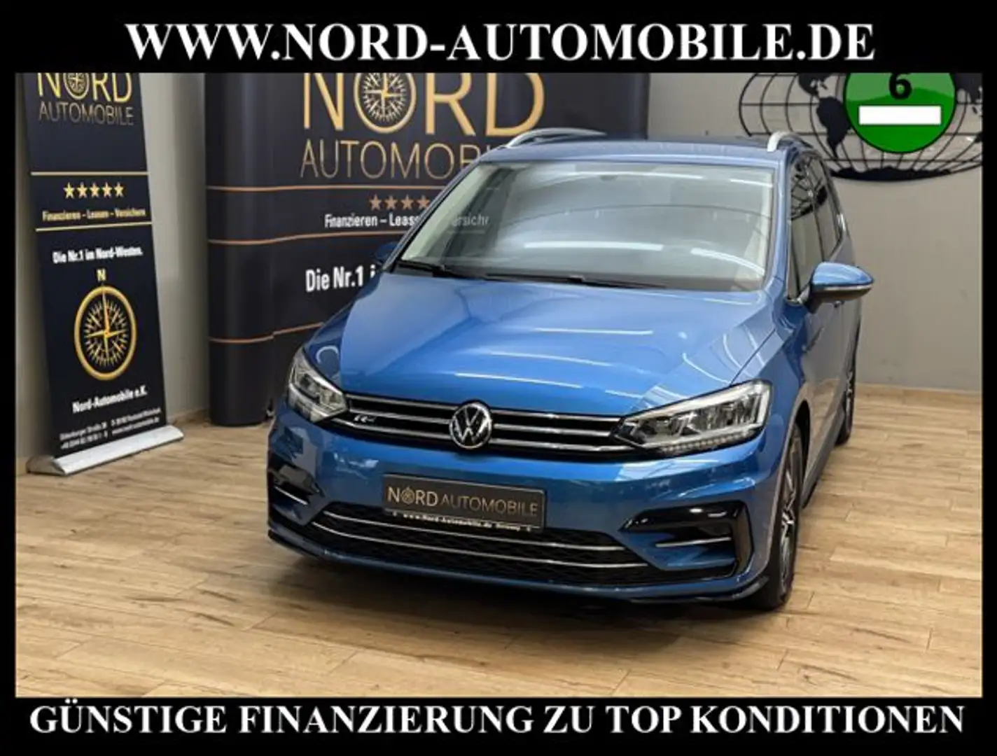 Volkswagen Touran R-Line 2.0 TDI DSG Kamera/AHK/17 R-Line Blau - 1