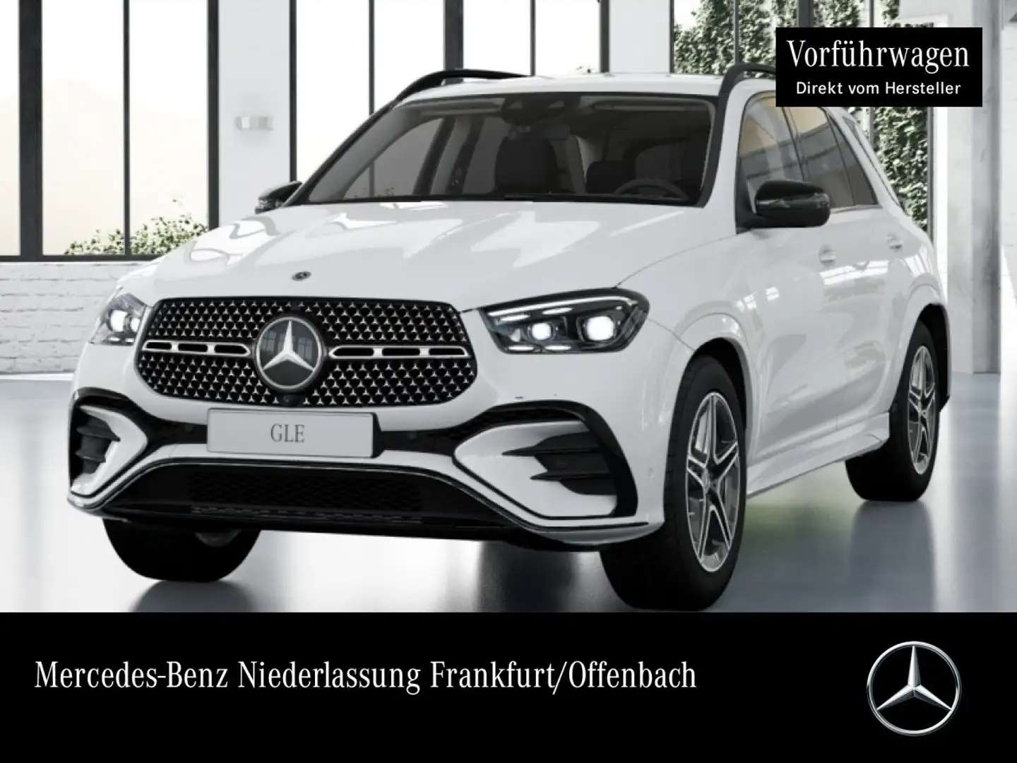 Mercedes-Benz GLE 450 d 4M AMG+NIGHT+360+AHK+MULTIBEAM+SPUR+TOTW Weiß - 1