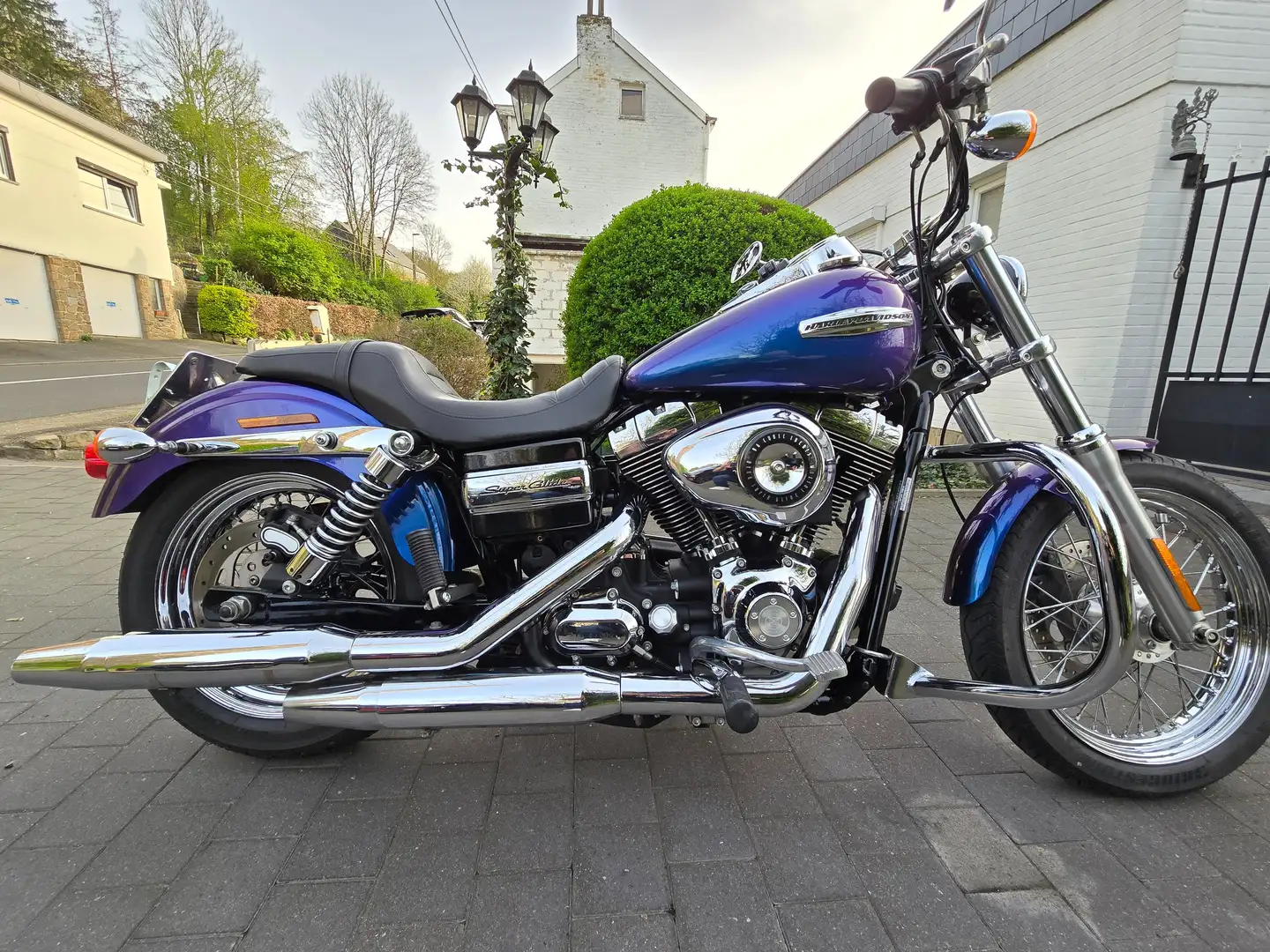 Harley-Davidson Dyna Super Glide Bleu - 2