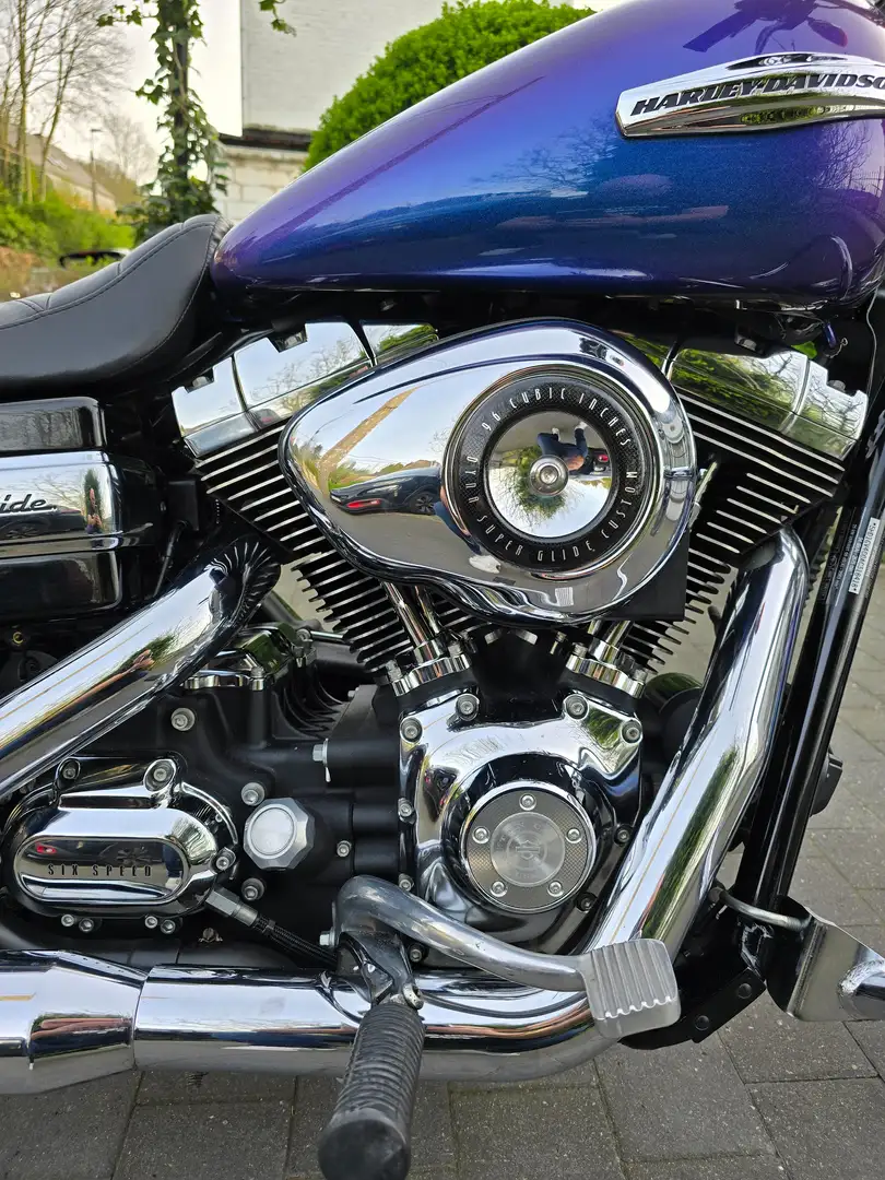 Harley-Davidson Dyna Super Glide Bleu - 1