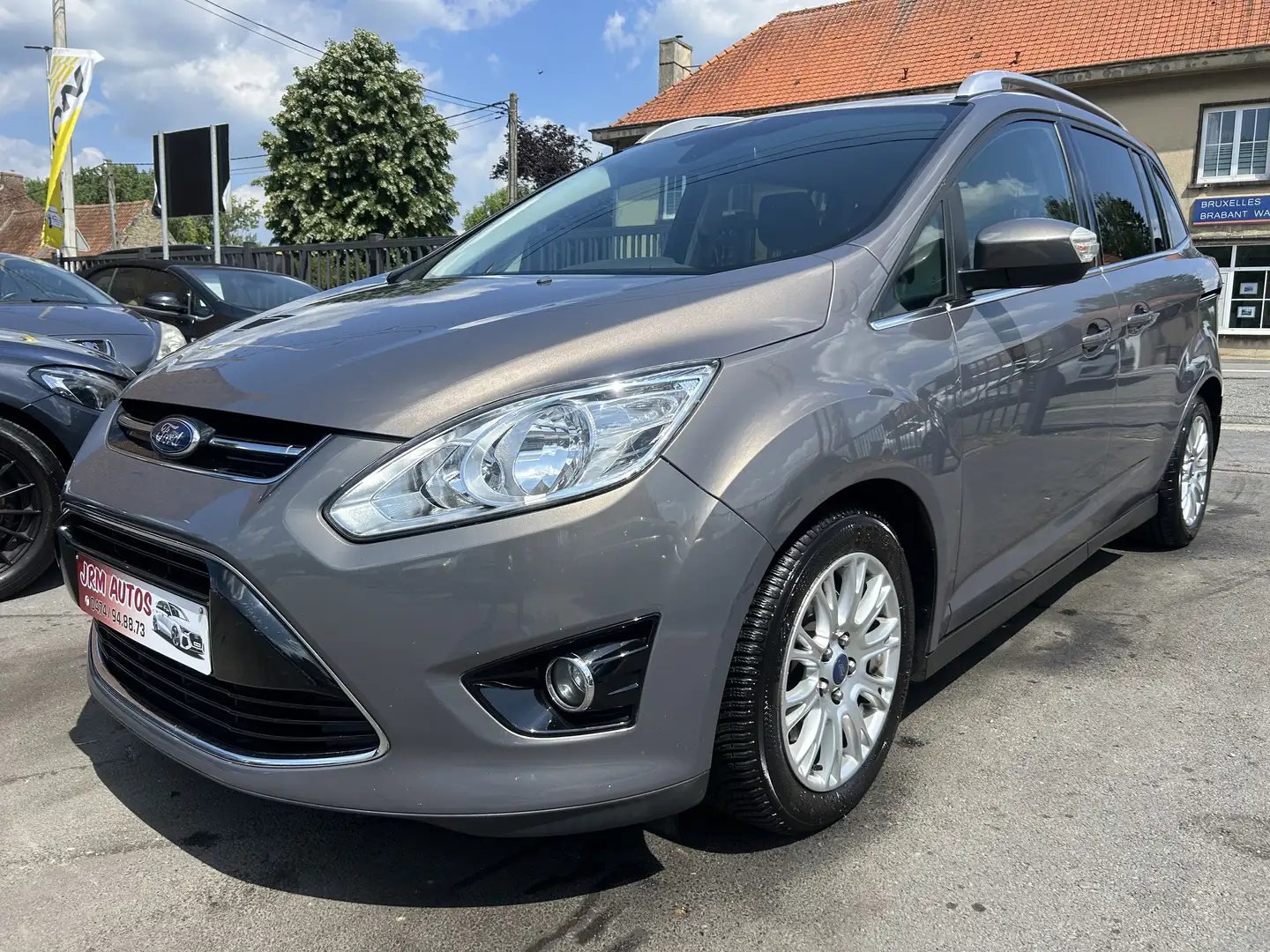 Ford Grand C-Max 1.6 TDCi Trend 1ER Proprio avec carnet**CLIM/GPS** Gris - 1