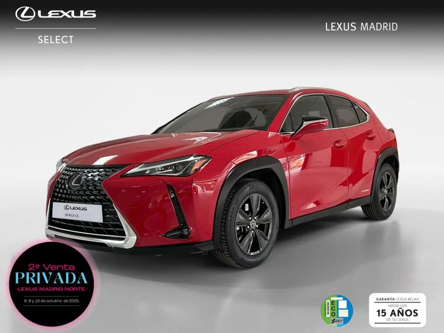 Lexus UX 250h 2.0 Business Rouge - 1