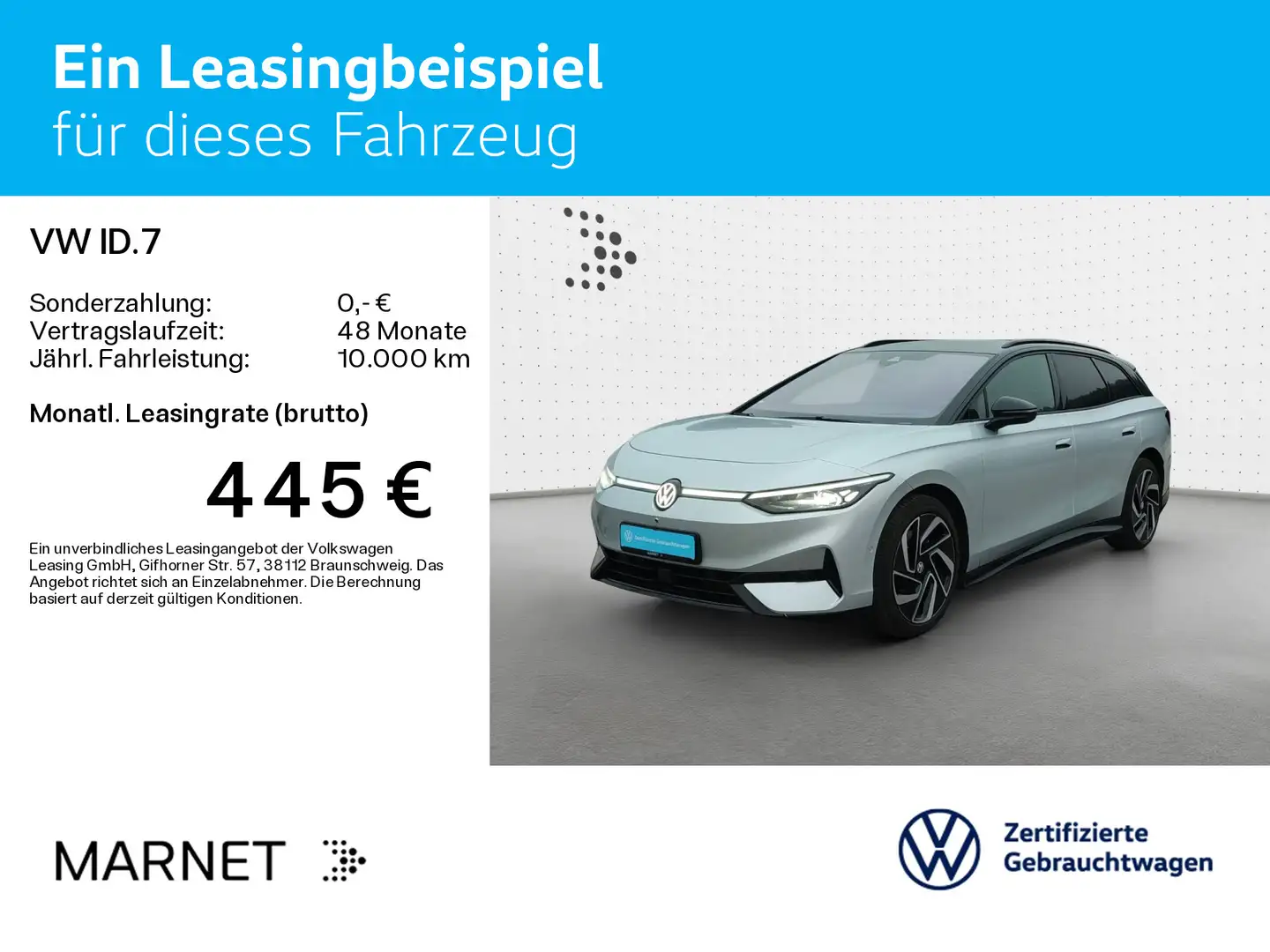 Volkswagen ID.7 Tourer Pro*BLACK-STYLE*AHK*KAMERA*WÄRMEPUMP Silber - 2