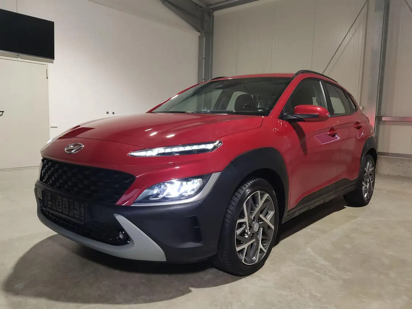 Hyundai KONA 1.6 GDI Hybrid 141 PS DCT Navi-Anhängerkupplung... Rot - 1
