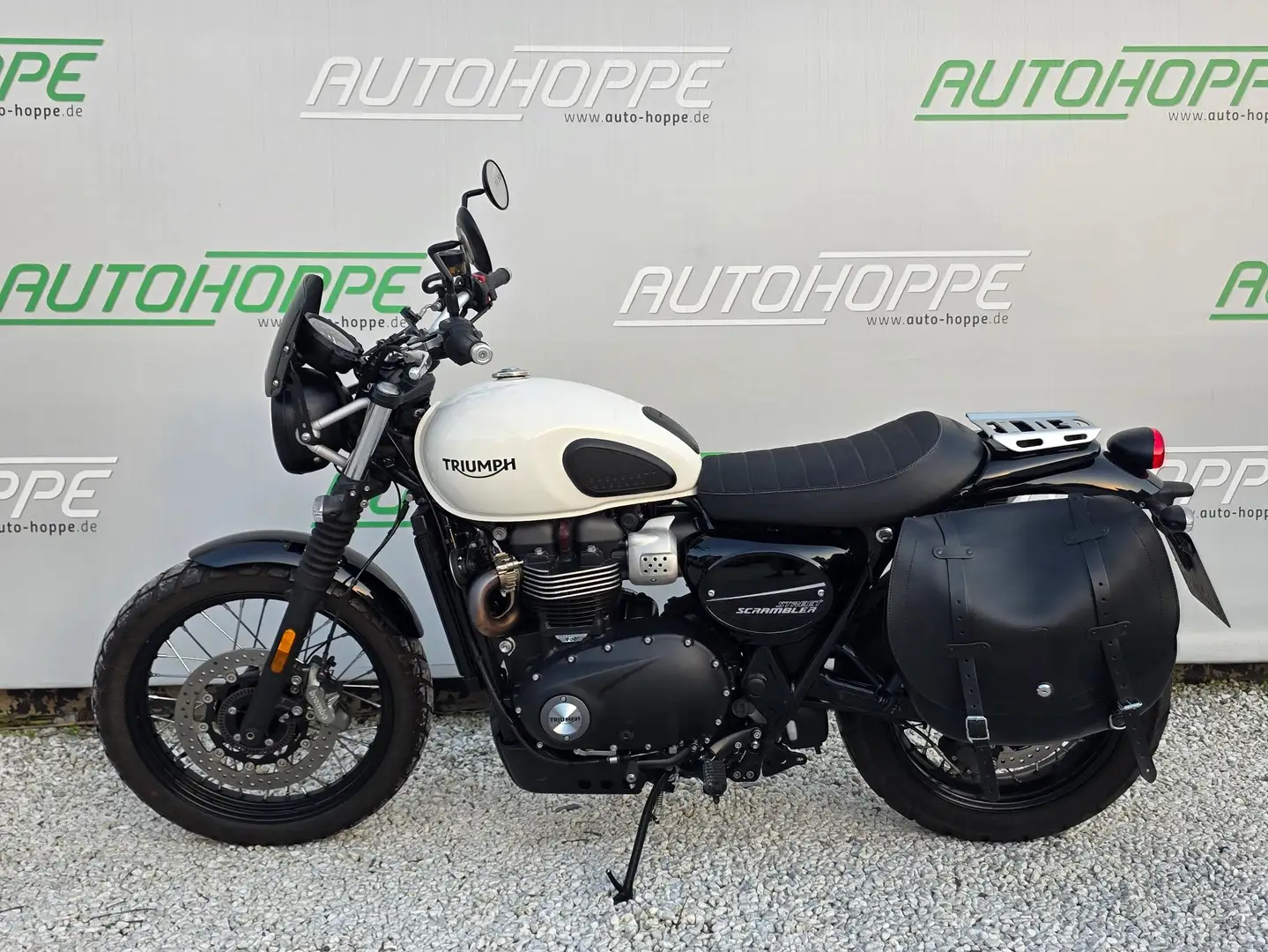 Triumph Street Scrambler 900 1. Hand inkl. Ständer für Vorne und Hint Wit - 1