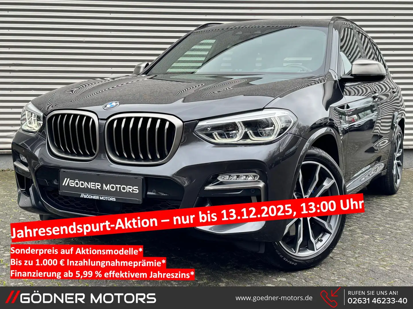 BMW X3 M M40i DE-FHZ/LED/KEYLESS/ACC/HARMAN-KARDON/DAB+/... Gris - 1