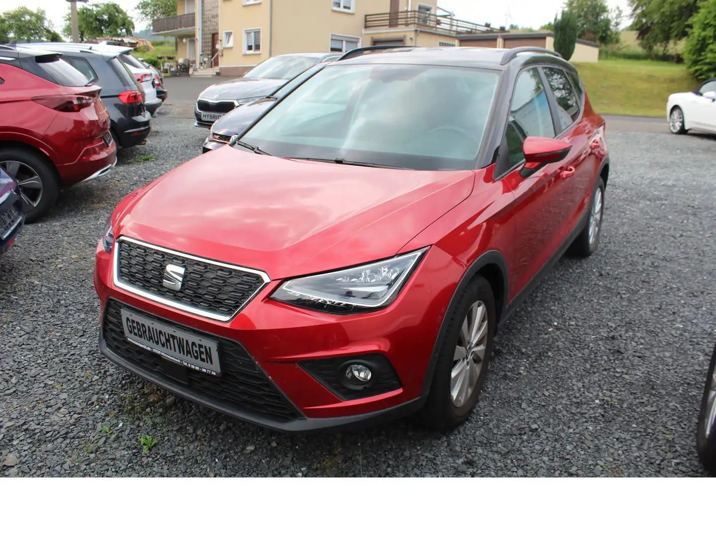 SEAT Arona 1,0 TGI Erdgas+Benzin-LED-Kam-SHZ-APP Rood - 1