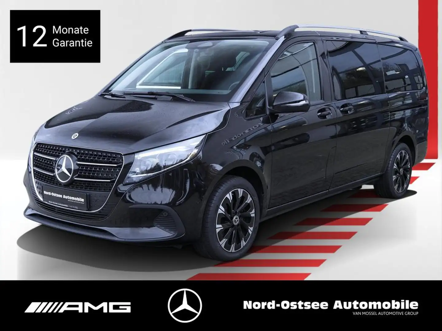 Mercedes-Benz V 220 STYLE 4M LANG 6 SITZE MBUX Noir - 1