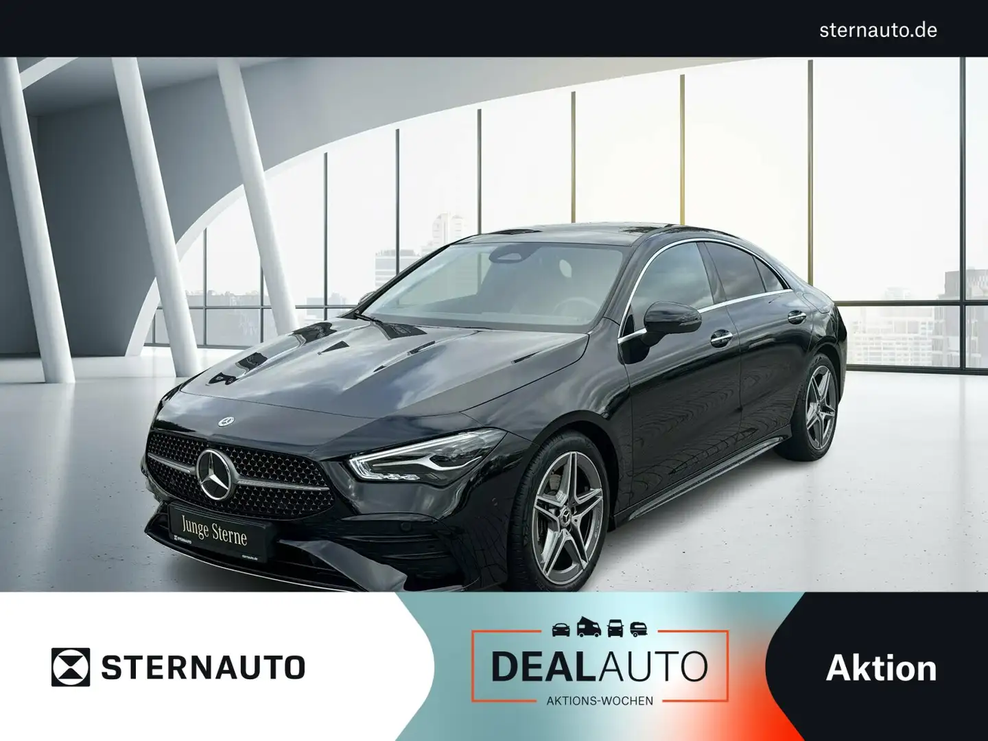 Mercedes-Benz CLA 180 CLA 180 Coupé AMG Premium Leder rot Pano Burmester Schwarz - 1