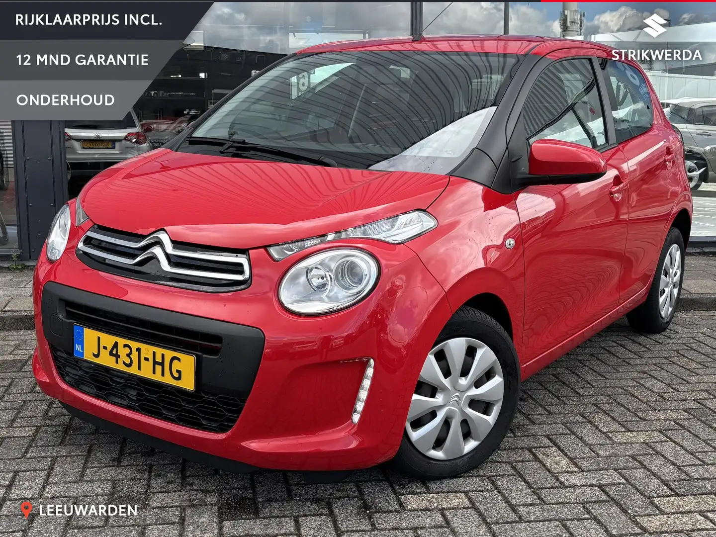 Citroen C1 1.0 VTi Feel Airco/Bluetooth Rojo - 1