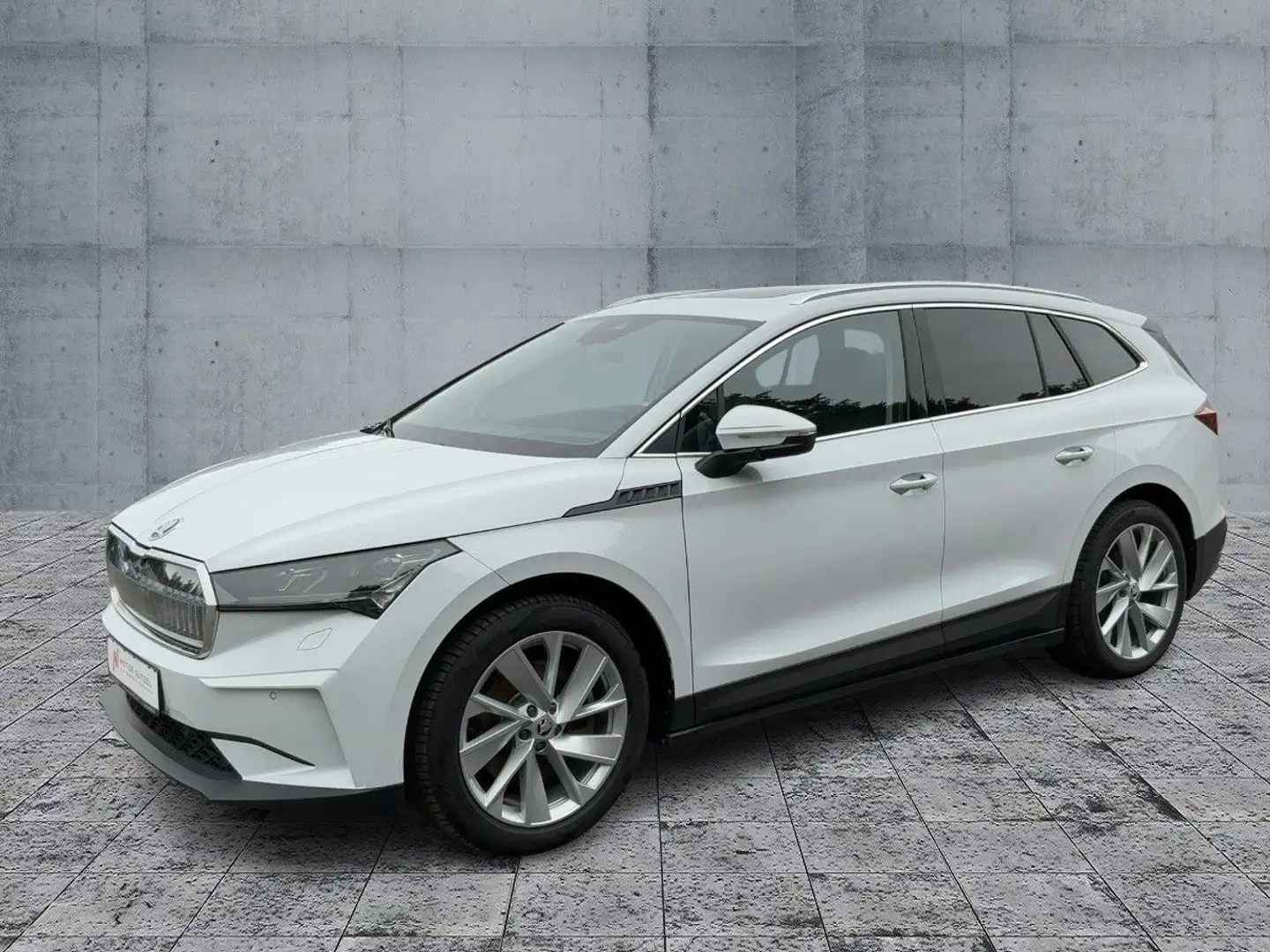 Skoda Enyaq 80 SUITE LEDER+MATRIX+NAV+AHK+PANO+ACC+HuD Weiß - 2