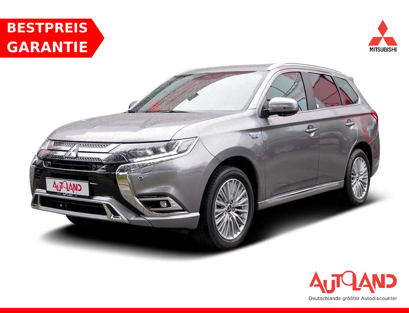 Mitsubishi Outlander 2.4 Hybrid PHEV 4WD LED AHK 360° Navi Silber - 1
