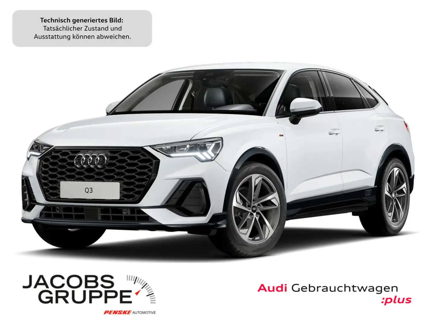 Audi Q3 Sportback 35 TFSI S tronic S line BlackOptik*ACC*DCC*AHK*Navi Weiß - 1