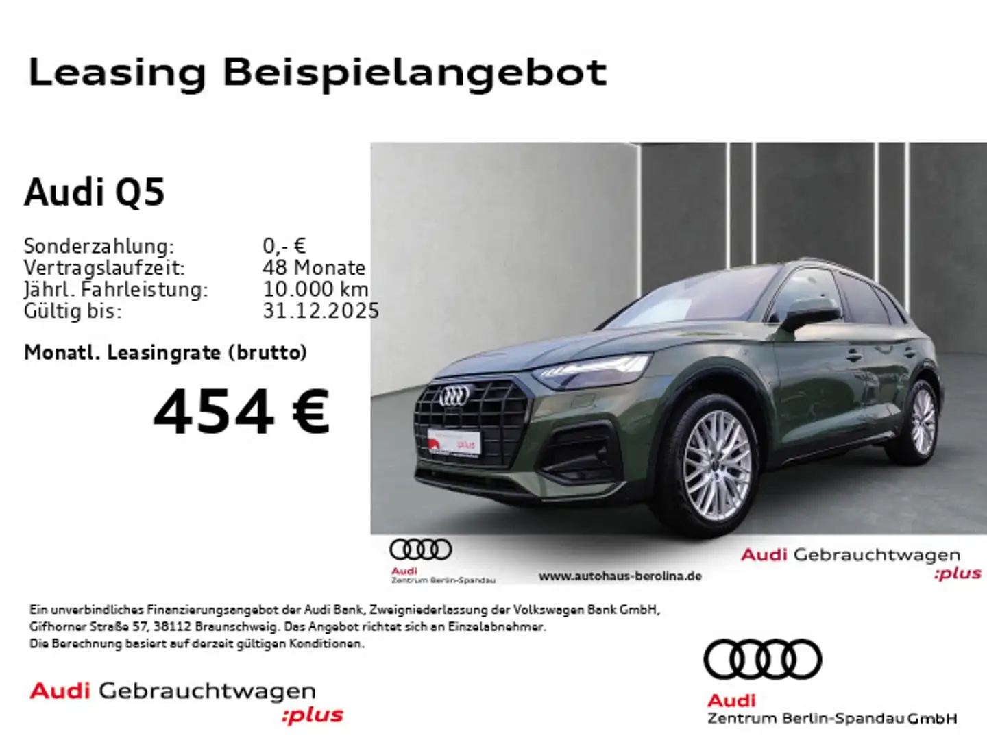 Audi Q5 35 TDI S line int. S tronic *MATRIX*360°*ACC* Grün - 1