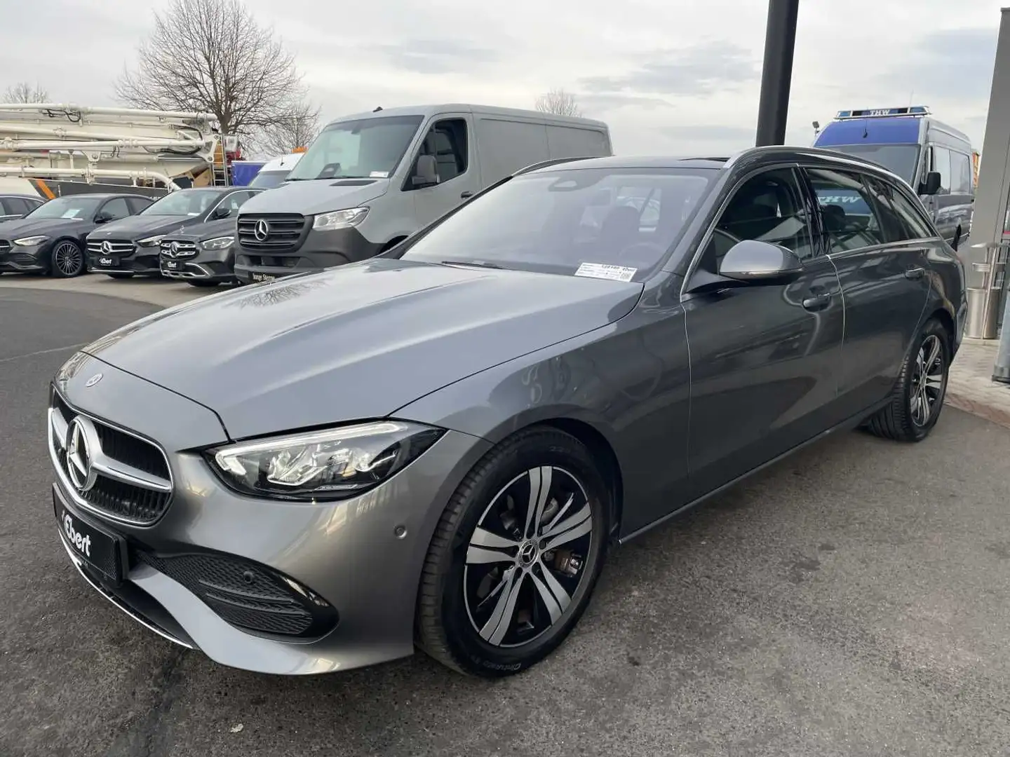 Mercedes-Benz C 180 T 9G AVANTGARDE+R-Kamera +PANO+SHZ+SPIEGEL Gris - 2