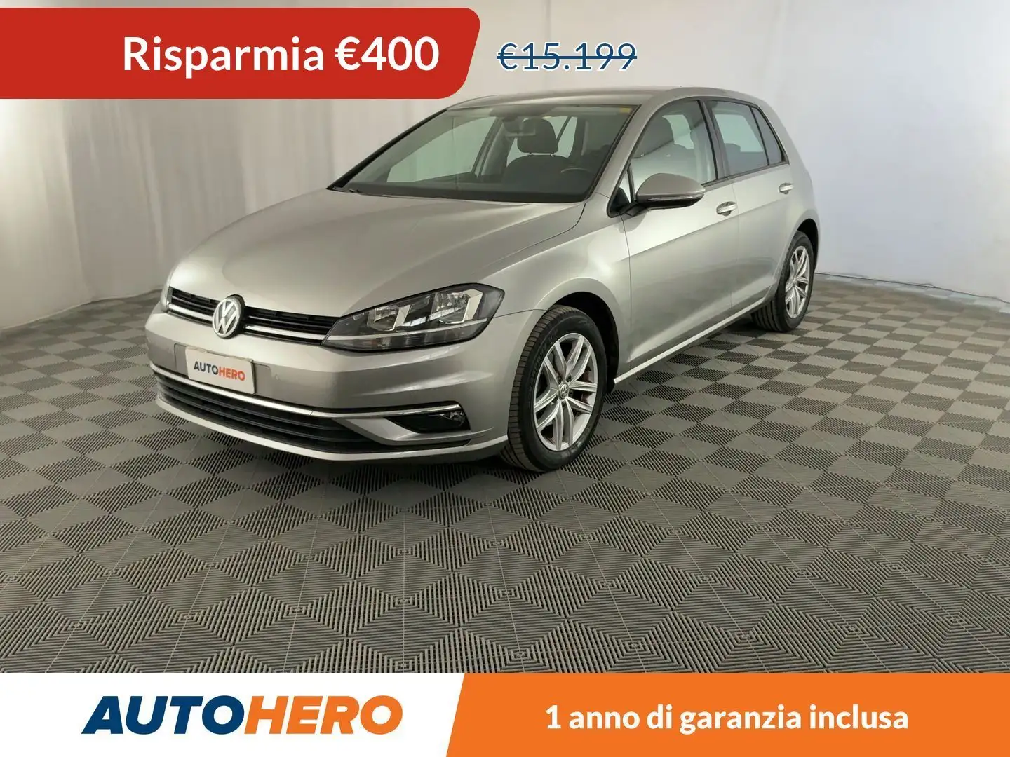Volkswagen Golf 1.6 TDI Business 115CV DSG Argento - 1