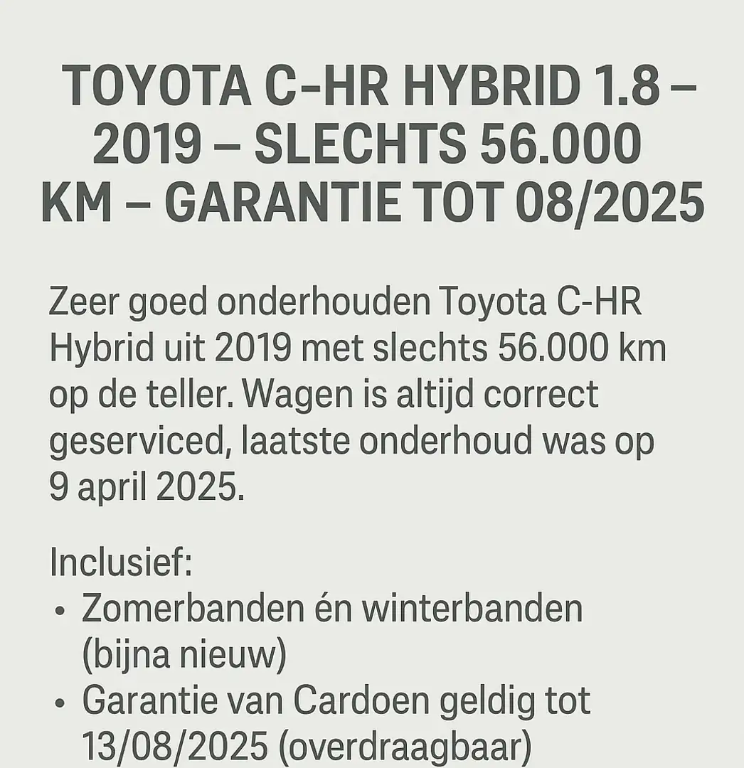Toyota C-HR Hybrid Club - 1