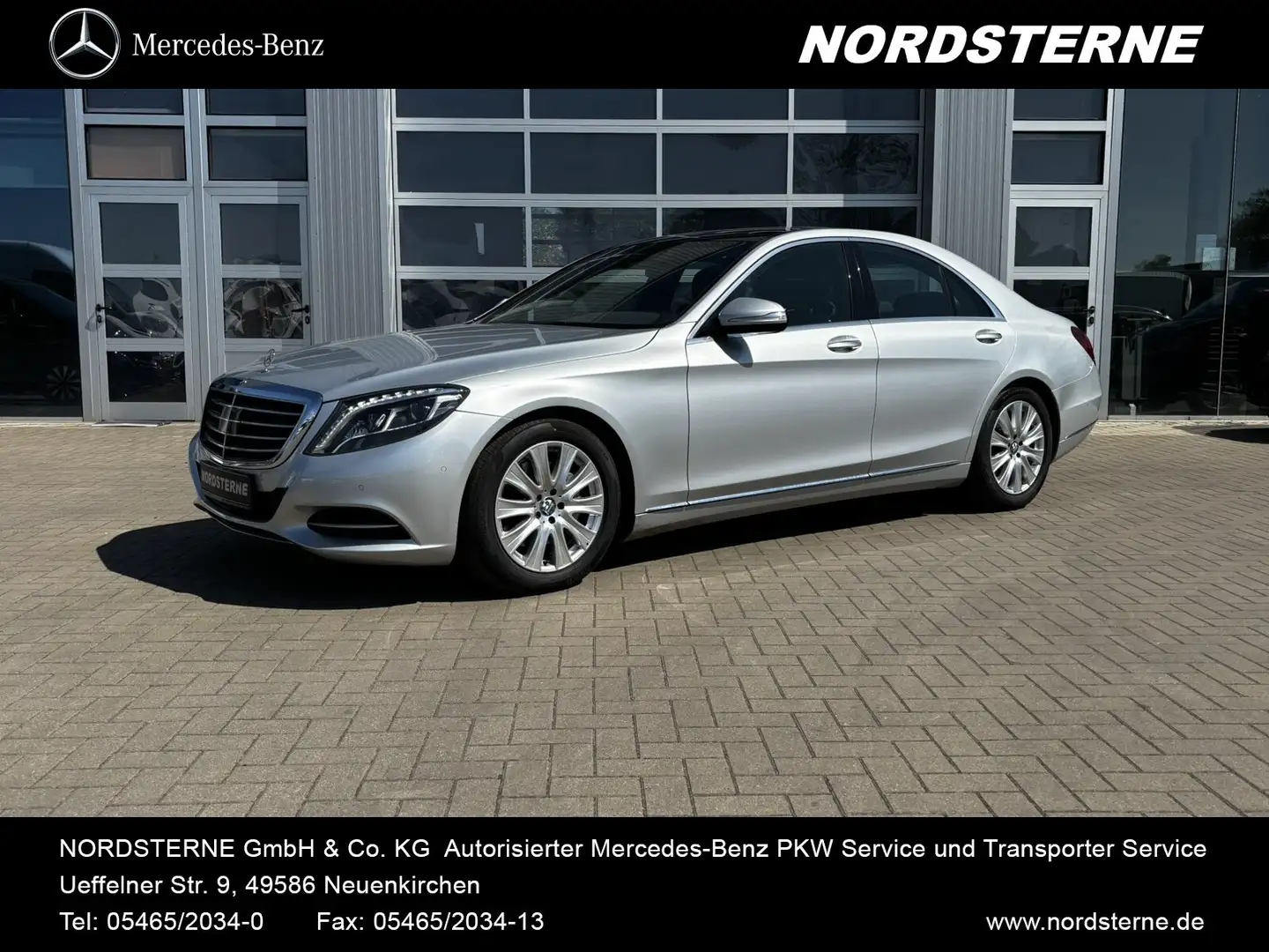 Mercedes-Benz S 350 S 350 d PANORAMA+DISTRONIC+MEMORY+NAVI+AIRMATIC Argent - 1