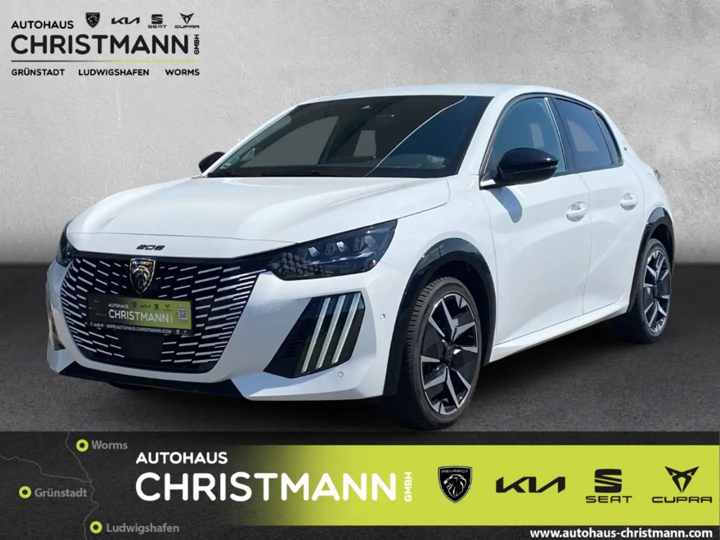 Peugeot 208 GT 1.2 PureTech 100 EU6e *Navi*RFK*Sitzh.*LED*AWR* Weiß - 1