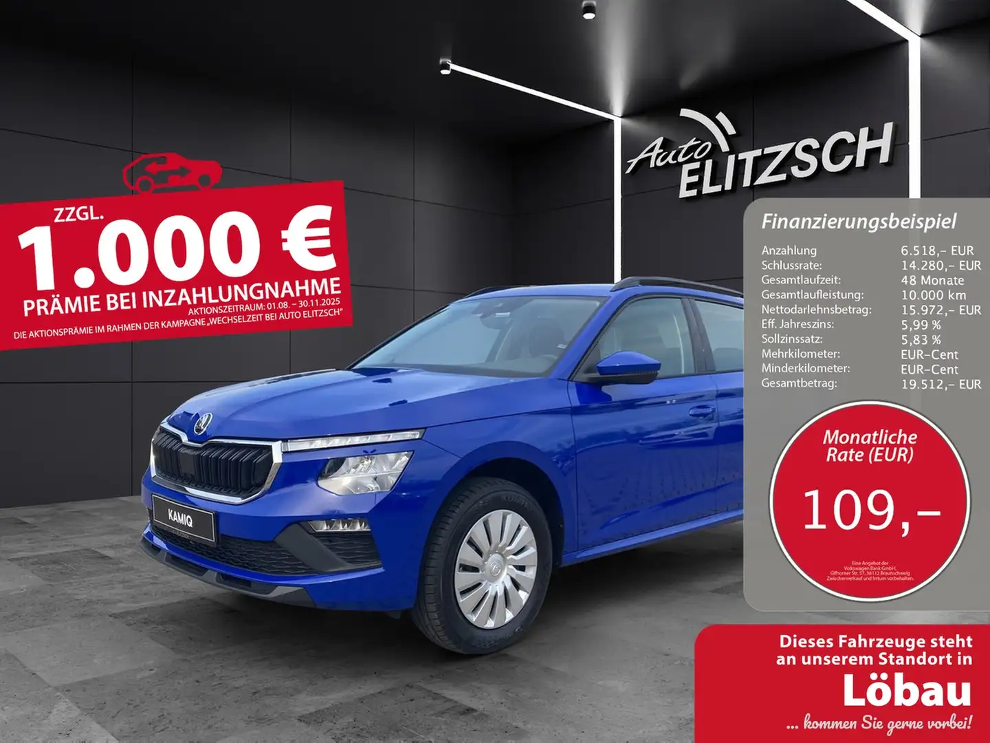 Skoda Kamiq Essence Blau - 1