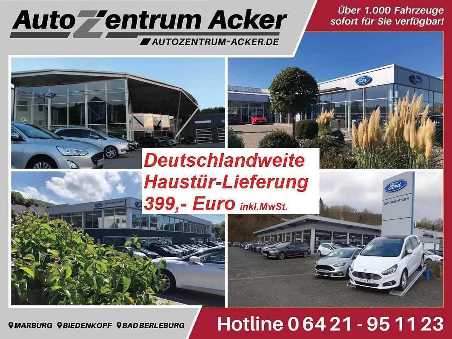 Ford Tourneo Custom L1 Aut. Active 7J.Garantie -41%* Silber - 2