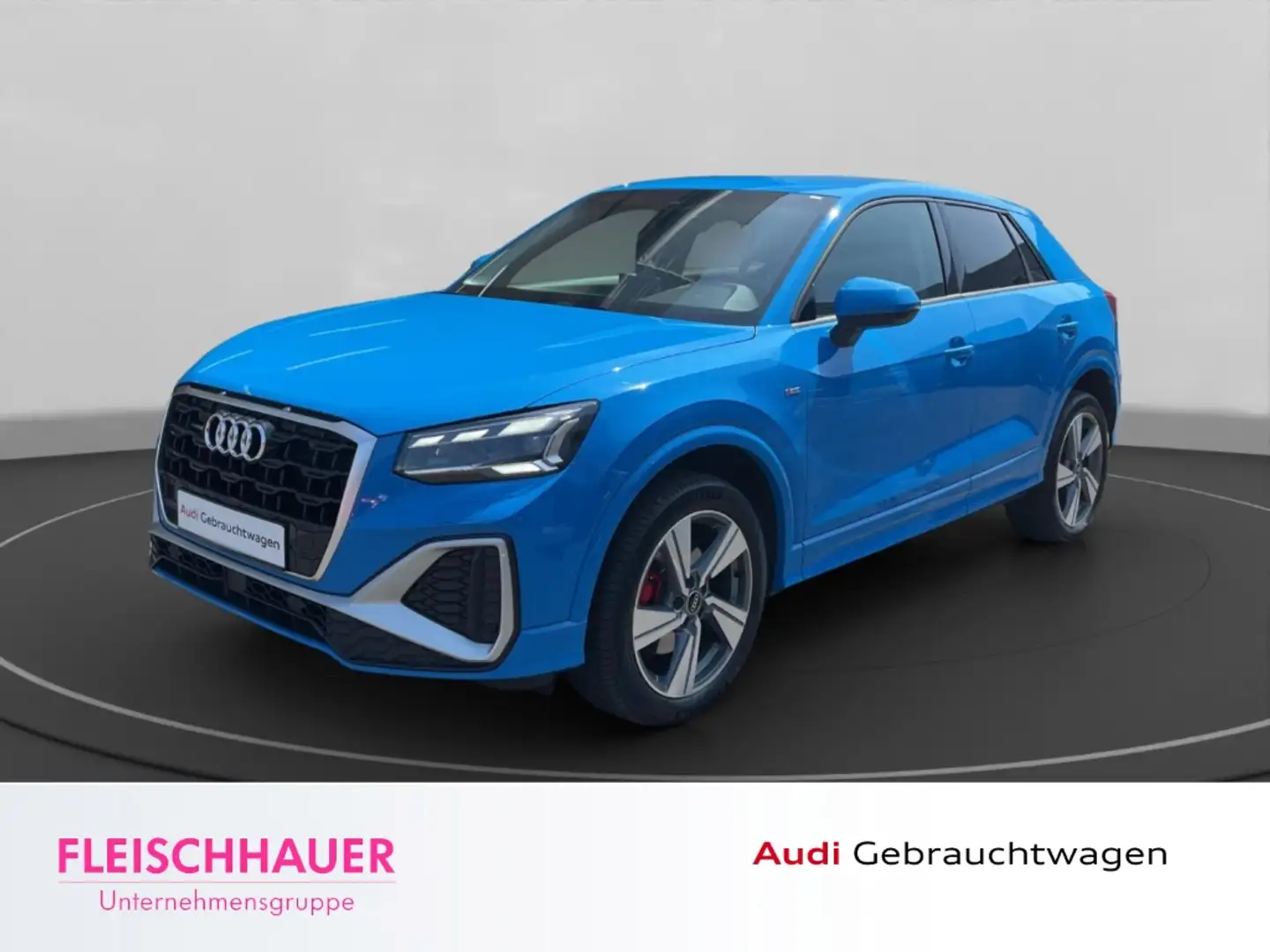 Audi Q2 35 quattro S line DSG Navi Leder Soundsystem LED B Bleu - 1