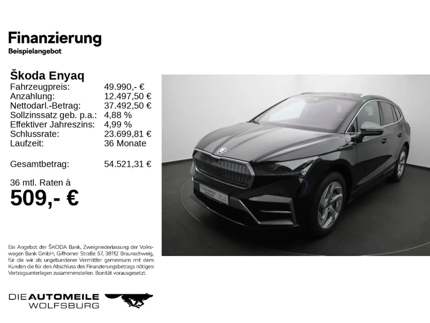 Skoda Enyaq 85 x L&K Matrix/Canton/AHK Schwarz - 2