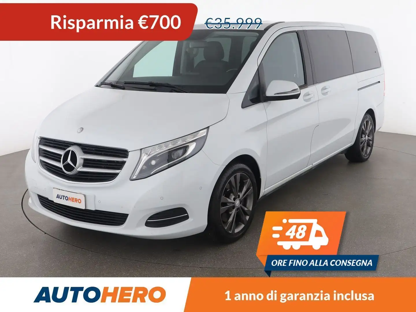 Mercedes-Benz V 220 V 220 d Exclusive Long Automatic Blanc - 1