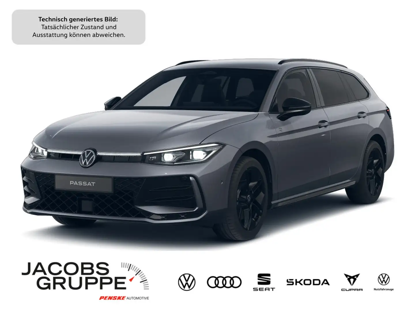 Volkswagen Passat Variant 2.0 TDI 4Motion R-Line Black S Grau - 1