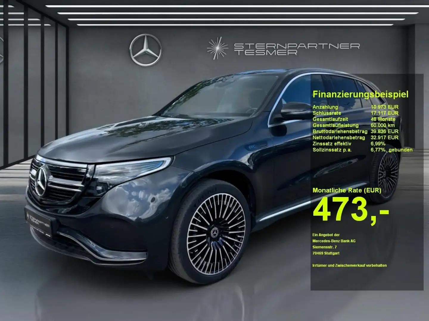 Mercedes-Benz EQC 400 400 4M AMG Line +MBUX+KAMERA+Ambiente+SHZ Gris - 1